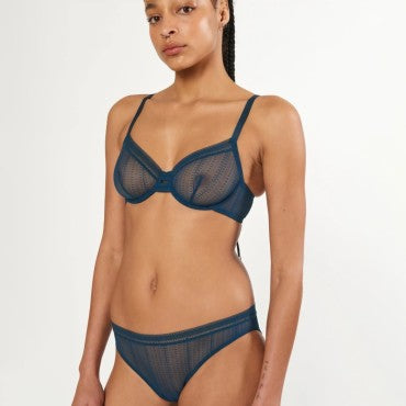 ELSE Lingerie Izzy klassisk rio trusse peacock blå 2