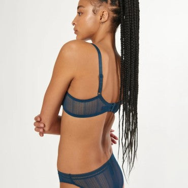 ELSE Lingerie Izzy klassisk rio trusse peacock blå 3