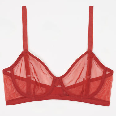 ELSE Lingerie Bare Minimal bh med bøjle crimson Rød 3