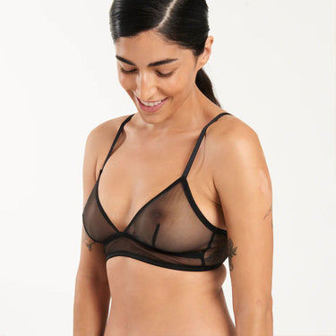 ELSE Lingerie Bare Minimal bh uden bøjle trekant black Sort 2