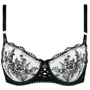 Aubade Tresor Infini bh halv skål balconet black magic Sort 1