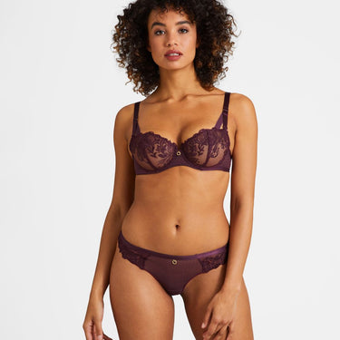 Aubade Femme Passion tanga string wineberry 2