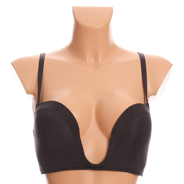 Wonderbra Ultimate plunge bh ekstra dyb black Sort 1