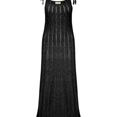 Crafted Essentials strandtøj lang kjole black